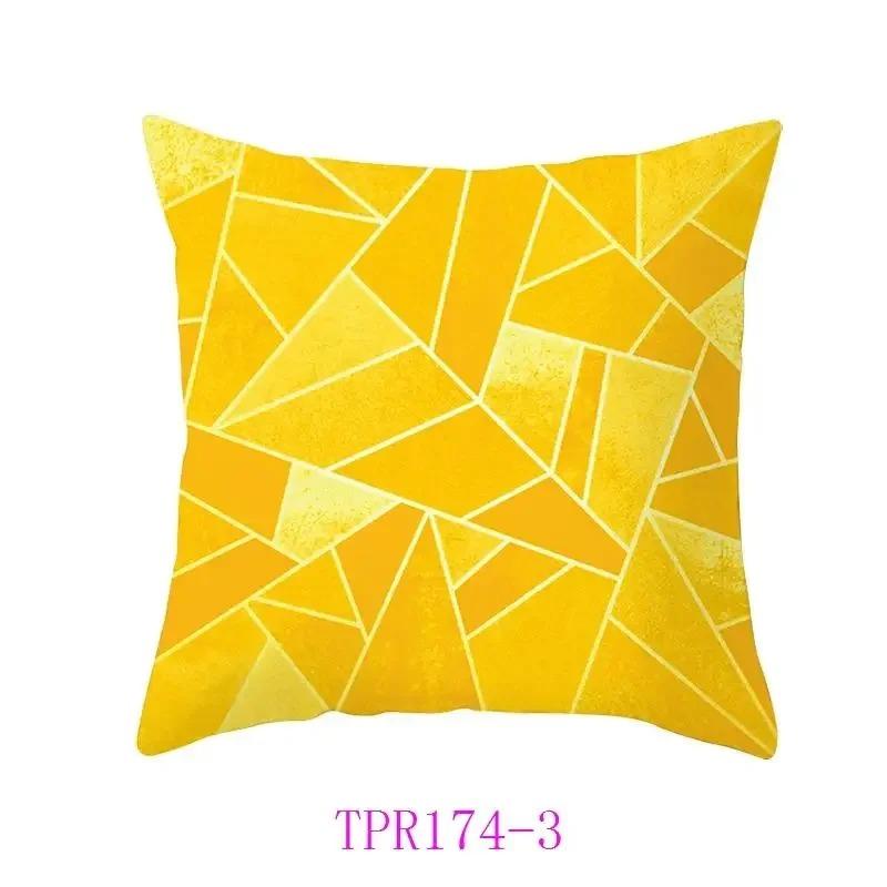 Heimdeko Sonnenschein-inspiriertes Gelbes gemustertes Kissenbezug Muster Kissenbezug Geeignet für Sofa Schlafzimmer Auto Kissenbezug