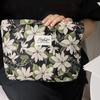 Vintage Flower Women Makeup Storage Handbag Portable Cosmetic Toiletry Organizer Pouch Large Capacity Floral Wash Bag