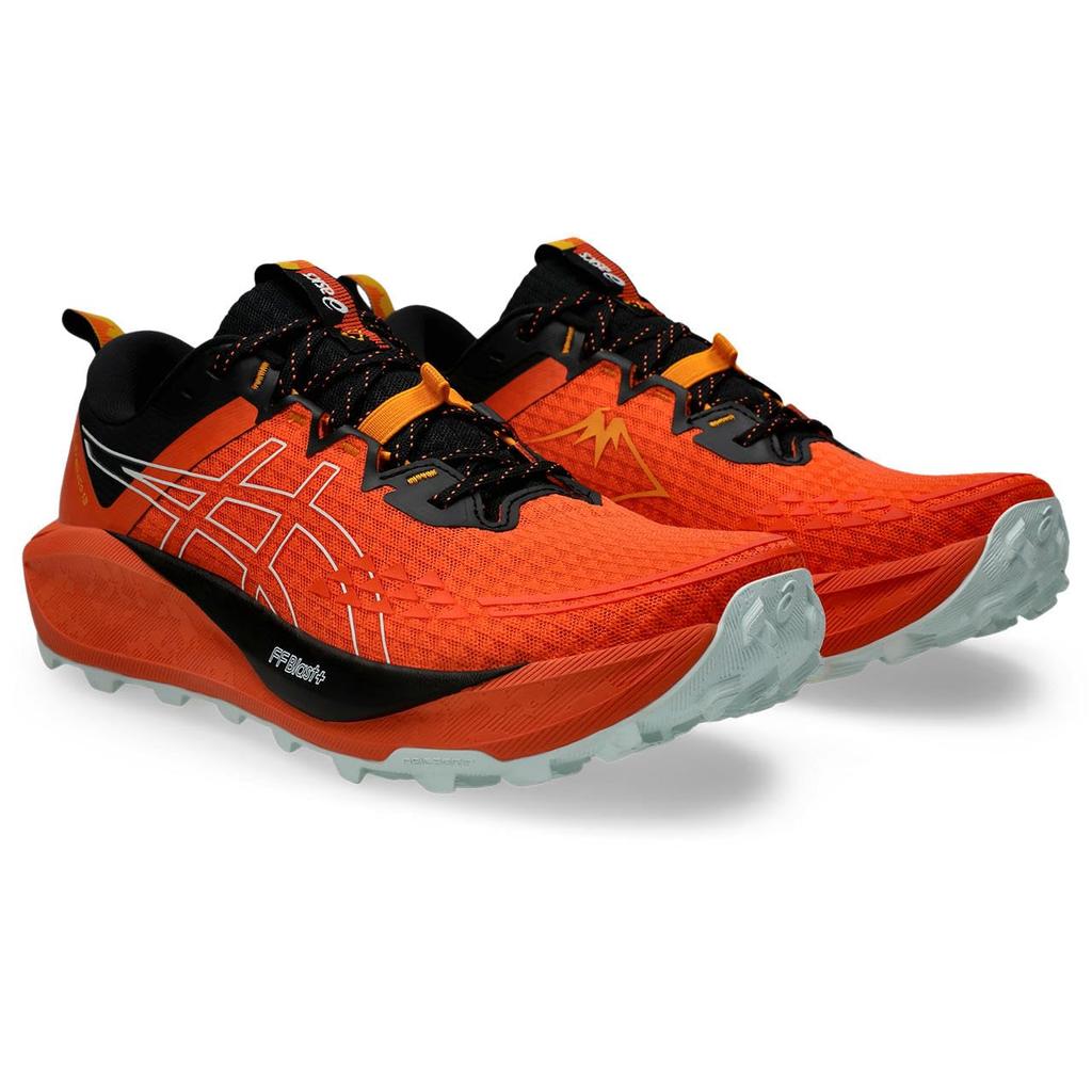 Running Shoes 13 1011B973 800 Cm 2E [ASICS] GEL-Trabuco Men's (Nova Orange/Pure Aqua) 26.0