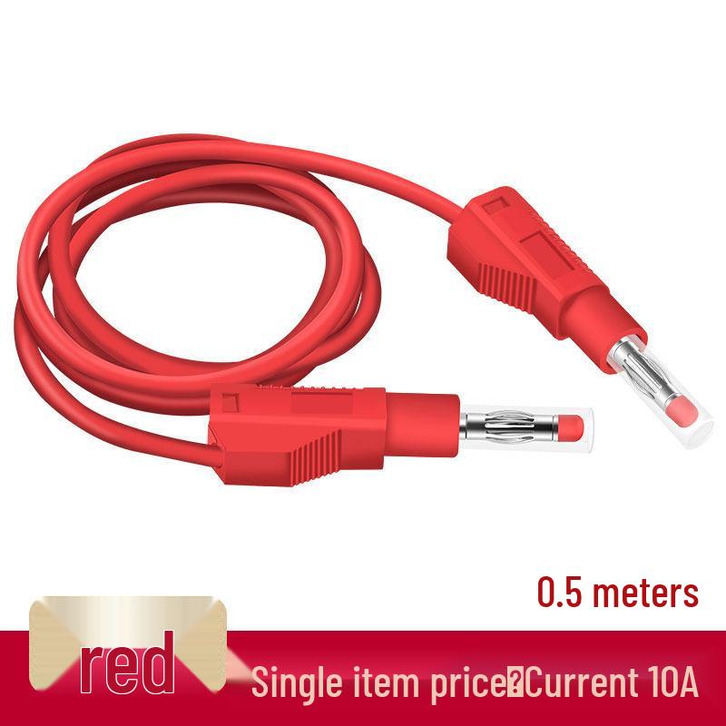 4mm All-Copper Banana Plug Test Lead Wire for High Voltage Power Meters, 10A Capacity