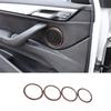 For BMW 2 Series Touring 2015- Wood Grain Inner Door Horn Frame Cover Trim