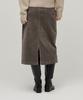 Musinsa Standard Woman Women'S Corduroy Midi Skirt [Khaki Brown]