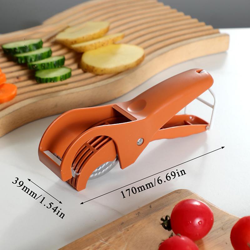 Stainless Steel Vegetable And Fruit Slicer Multi Functional Salad Slicer Kitchen Accessories Kitchen Tools оранжевый