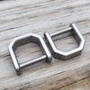 Anti-lost D-shaped Key Ring Polyester Mini Buckle Thickened Titanium Zinc Zinc Alloy Key Chain  Pendant