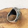 Übertriebener ovaler Retro-Ring: Unisex Europäisch-Amerikanische Mode mit Farbteilung