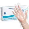200 Pcs Multi-Purpose Disposable Clear Gloves - Food Grade Waterproof for Kitchen Household Catering Baking