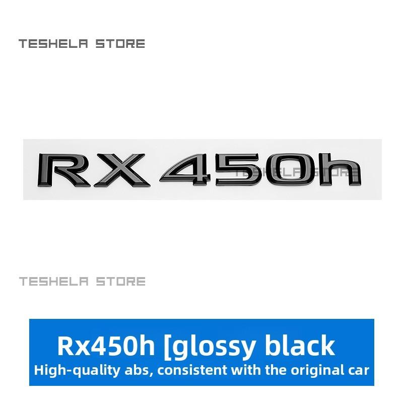 For Lexus RX300 RX350 RX450 RX450h Rear Trunk Emblem Tailgate Badge Black Logo 3D Adhesive Sticker Car Accessories
