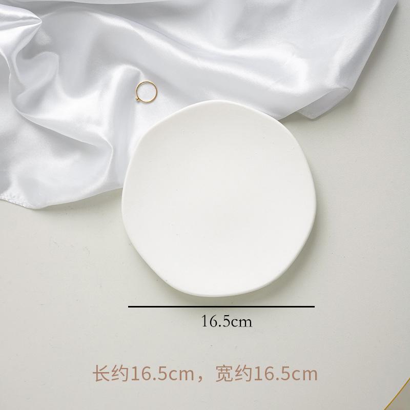Nordic Style Simple and Irregular Storage Tray Plaster Tray Jewelry Ornaments Photo Decoration Props Photography Objects Home