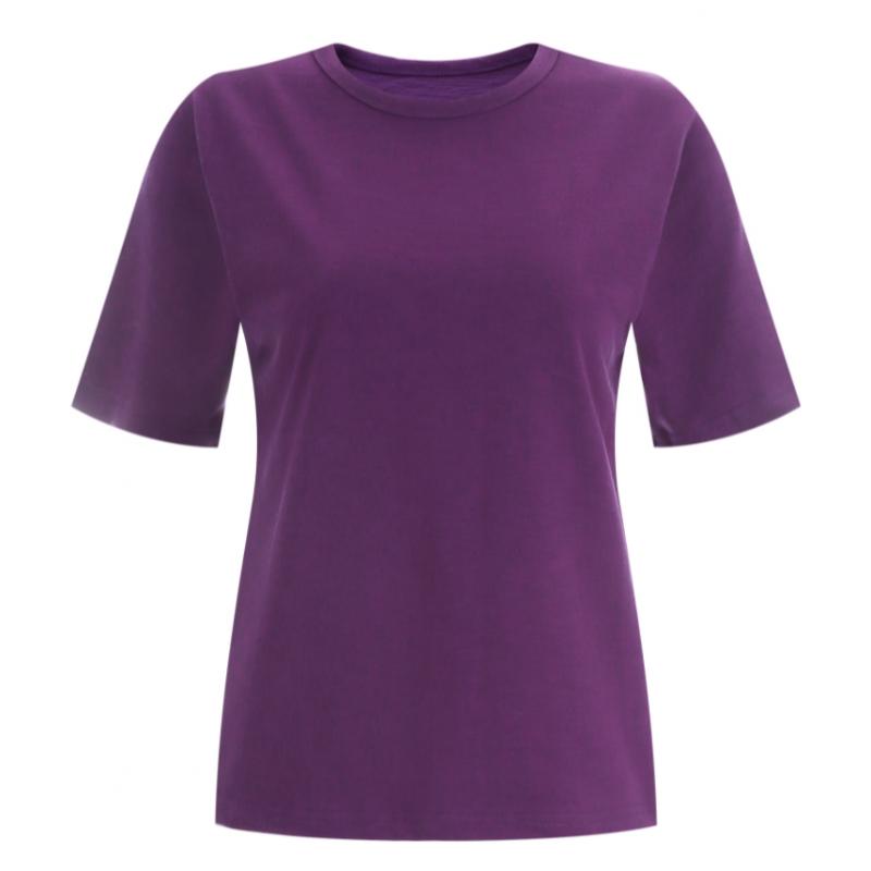 Shop   Women S Slub Round 100  CoTTon Summer ShorT Sleeve T ShirT Black Dai wSh 