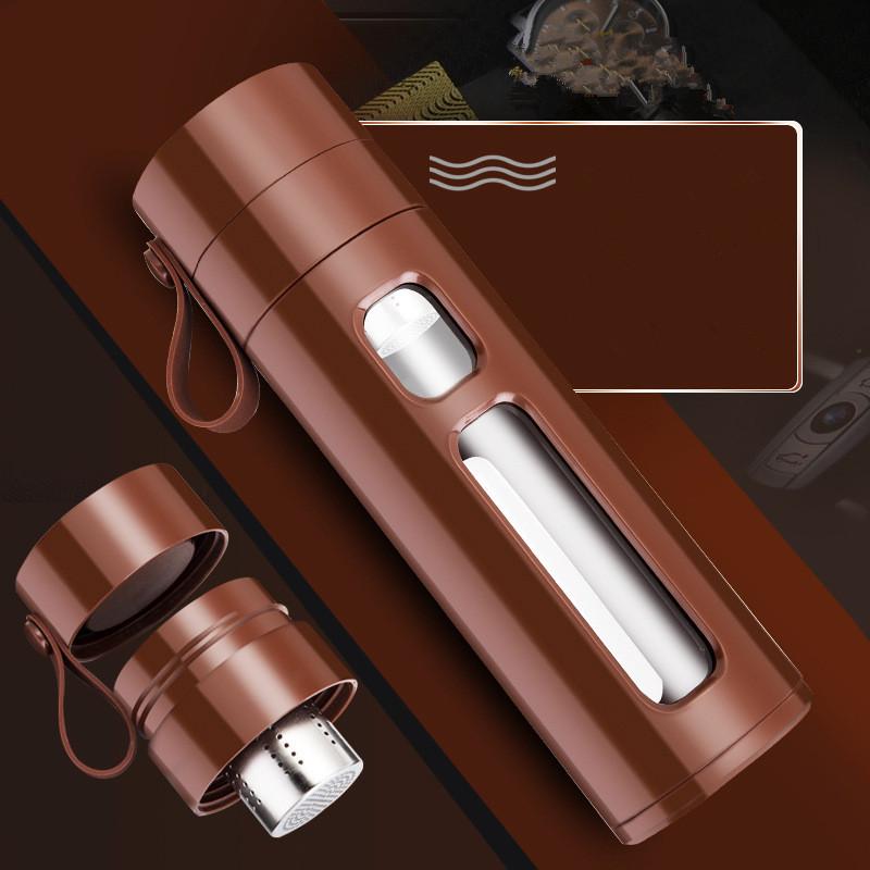 

Стеклянная чашка для разделения чая, пластиковая стеклянная чашка с защитой от падения, двойная чашка для воды большой емкости, мужская и женская чашка с фильтром, чашка для чая на заказ