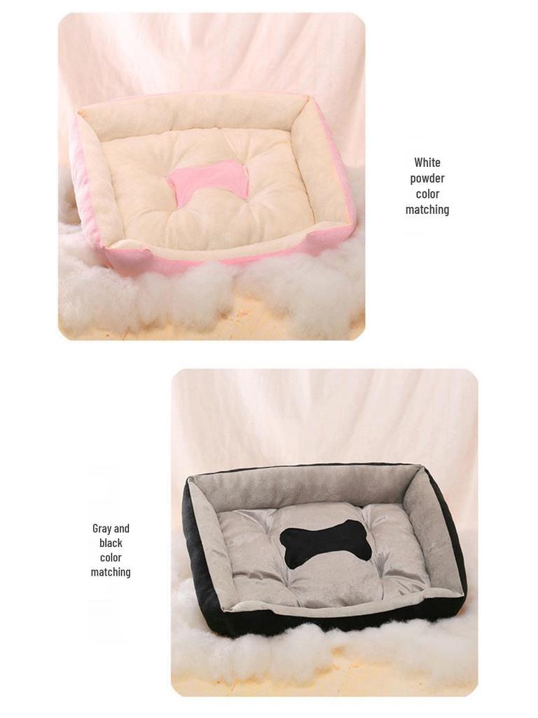 Cozy Winter Pet Bed - Soft Kennel Nest for Dogs & Cats in All Sizes