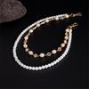 Double Layered Pearls Flower Pants Chain for Adult Unisex Trousers Chain Decorative Wallet Chain Stylish Waist Ornament