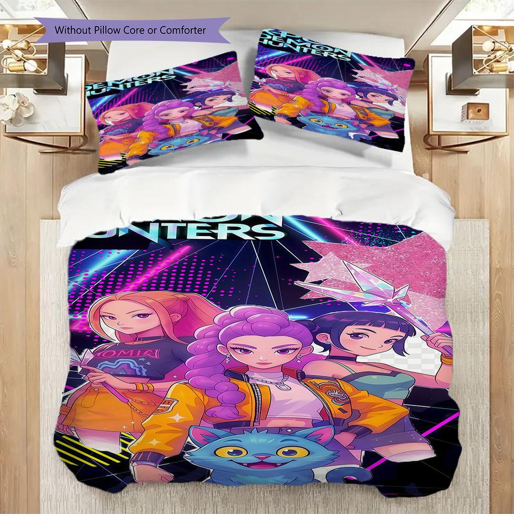 Vibrant Fantasy Trio Three-piece set(1 * duvet cover + 2 * pillowcase, without core)Soft and comfortable Duvet cover and pillowcase