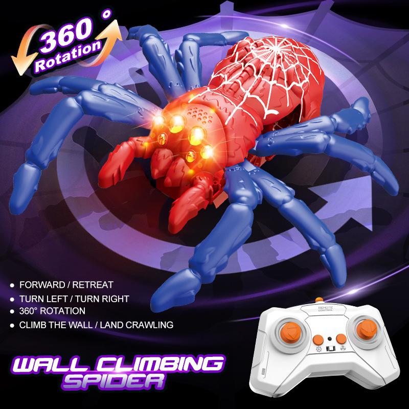 

Kids Remote Control Gecko Wall Climbing Car Electric Artificial Spider Mechanical Rc Animal Toys For Kids Prank Christmas Plaything
