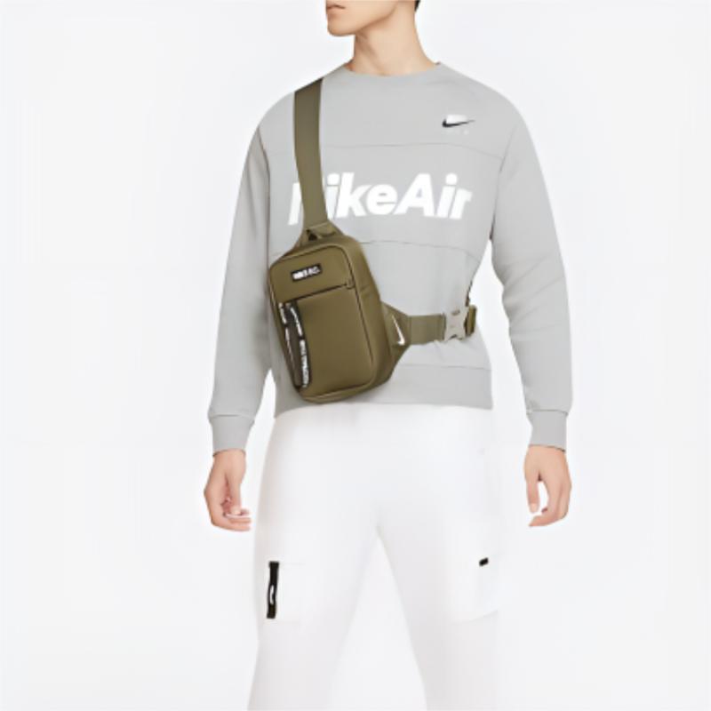 Nike Fabric Shoulder Bag, Crossbody Bag Regular Unisex Light Green Casual CU8098-222