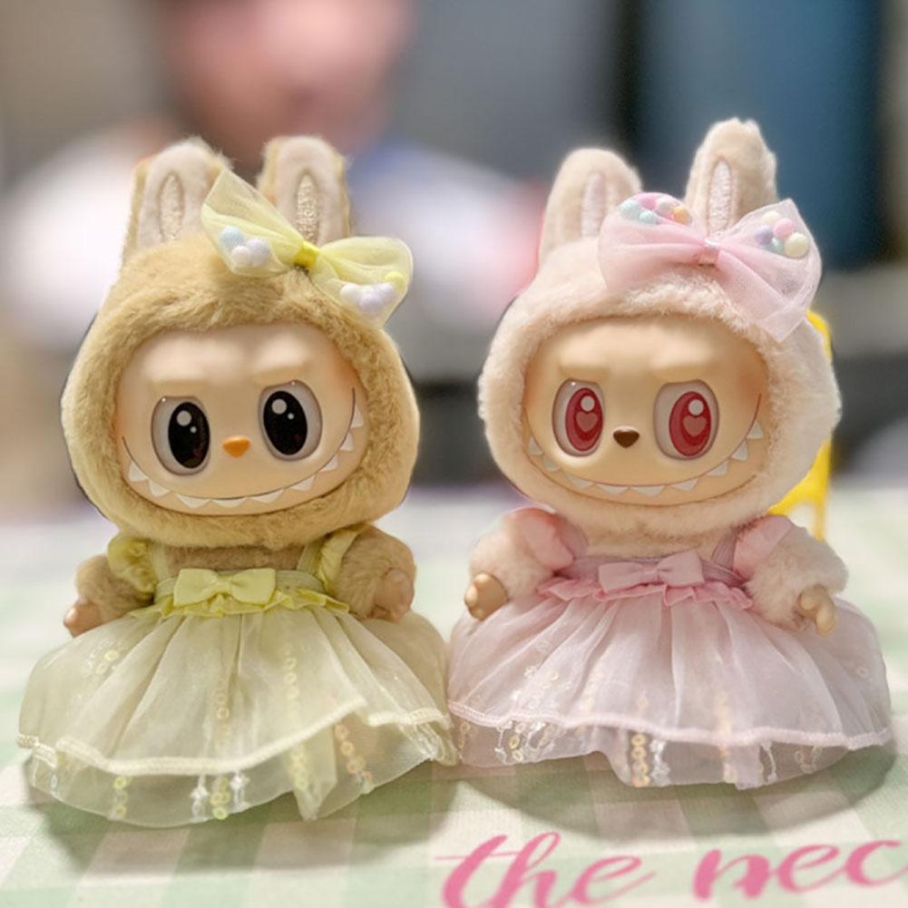 For 17cm Labubu Doll Clothes Fashion Clothes Hoodies Doll Clothes Hoodies Dolls Accessories Cute Decoration Little Cloths