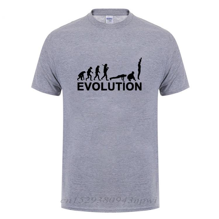 Evolution Burpees Instructor Crossfit TShirt Funny Birthday Gift For Men Dad Father Husband Short Sleeve O Neck Cotton T Shirt