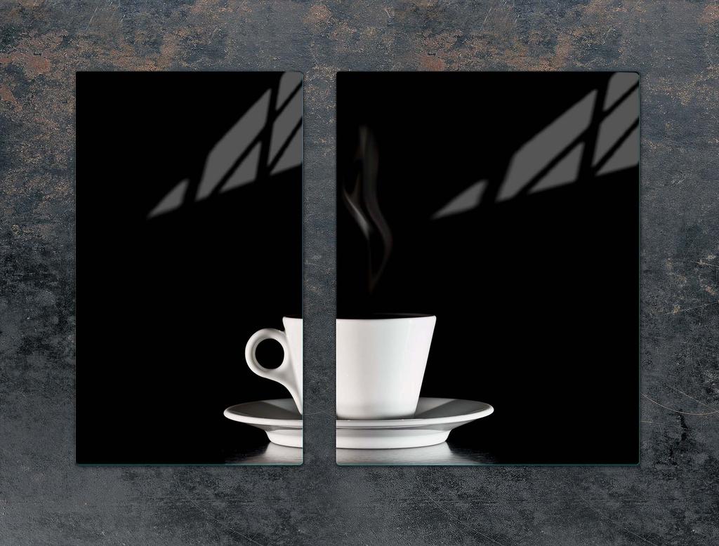 PIANO COTTURA PROTETTIVO IN VETRO 70x52 CAFFÈ