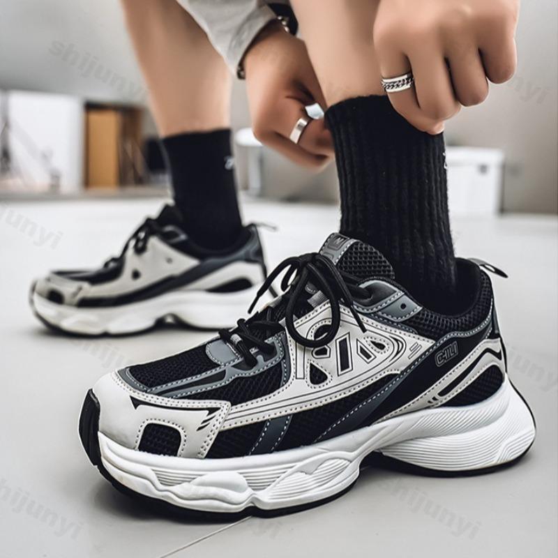Fashion Summer 2025 Mesh Breathable Casual Sports for Men Fashion Comfortable Shoes Thick Soled Shoed Height Increasing Chunky sneakers