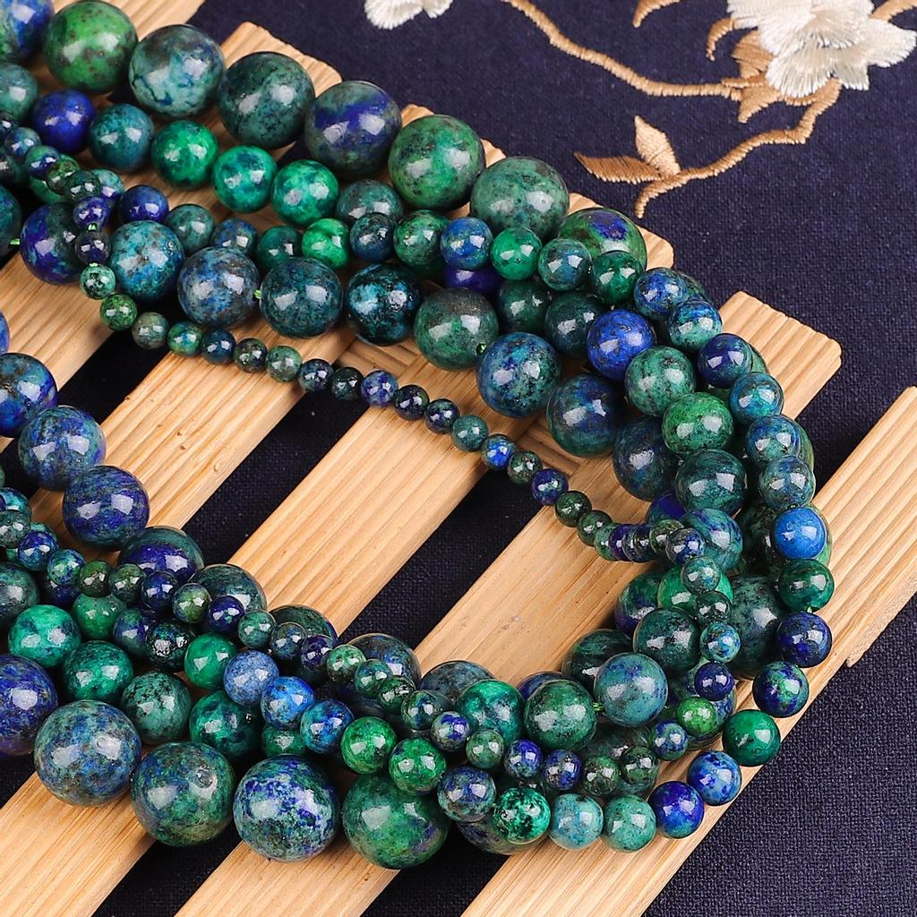 Mărgele din piatră naturală Phoenix Lapis Lazuli Mărgele rotunde Mărgele libere pentru realizarea de bijuterii 4/6/8/10/12MM