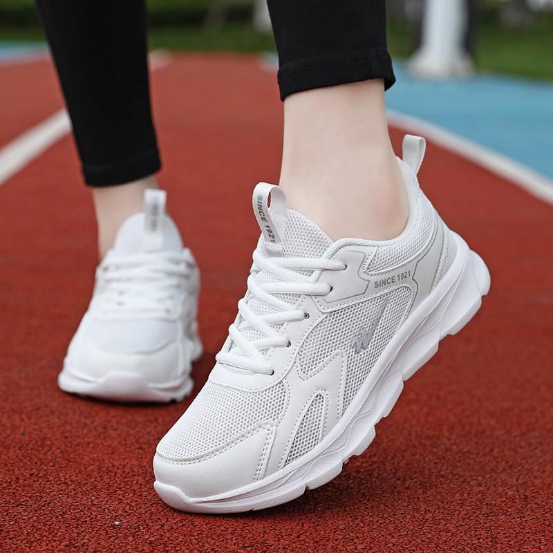 Autumn double star shoes sports shoes mesh breathable soft sole lightweight non-slip running shoes casual fitness travel shoes