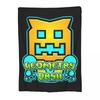 Coperta Geometry Dash per Videogioco Morbida Calda Coperta Plaid in Flanella Peluche per Letto Soggiorno Picnic Viaggio Divano di Casa