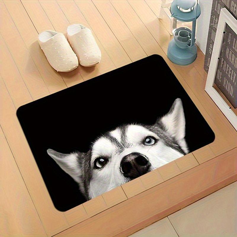 1pc Non-slip Realistic Siberian Husky Floor Mat - Anti-skid Mat for Living Room, Bedroom, Office