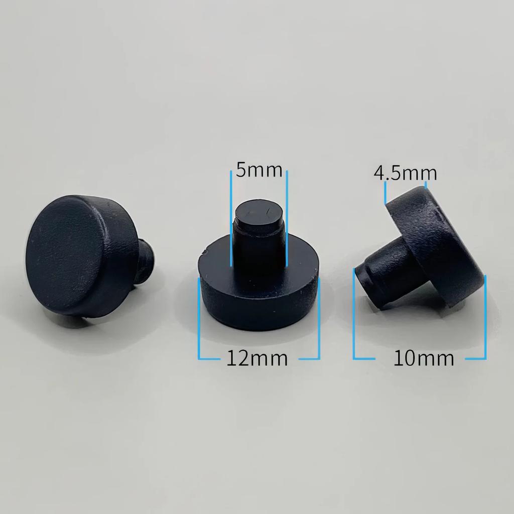 50Pcs M5 M6 Glass Top Table Furniture Embedded Bumper with Stem Rubber Screw Hole Plug Anti Slip Foot Pads Cabinet Door Grippers