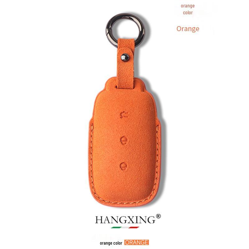 Prémiové semišové a kožené pouzdro na klíče Geely Galaxy L7 s přezkou pro muže a ženy