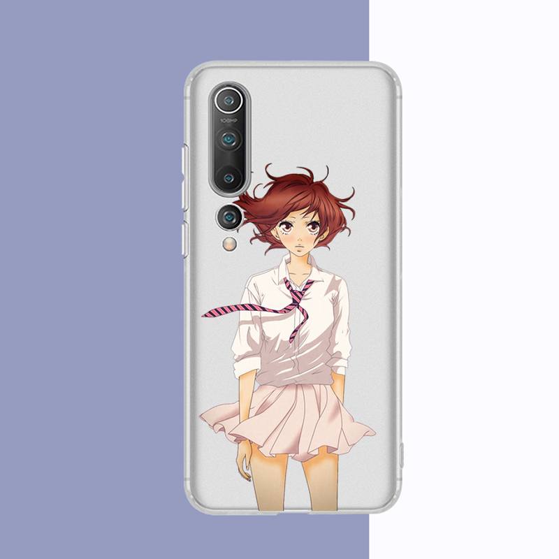 Ao Haru Ride Love Lovely Anime Phone Case for Samsung S20 S10 Lite S21 Plus for Redmi Note8 9pro for Huawei P20 Clear Case
