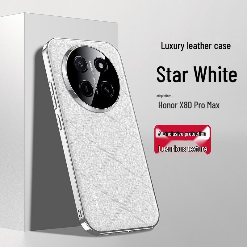 Premium Full Coverage Anti-Drop Leather Case for Honor X80 Pro Max