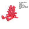 Yousheng 1/5Pcs 3D Printed Chinese Character Figurine Year of The Horse Red Character Figure with Articulated Legs New Year Decoration Ornament