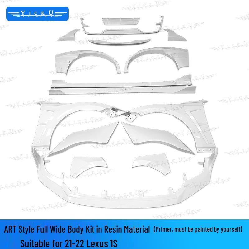 21-22 Lexus IS Carbon Fiber Body Kit: Front Lip, Side Skirts, Wide Fender Flares, Rear Lip, Tail Wing ART.