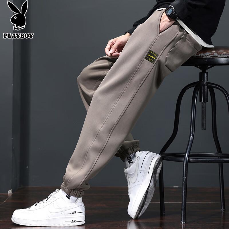 PLAYBOY Men's Drawstring Casual Pants