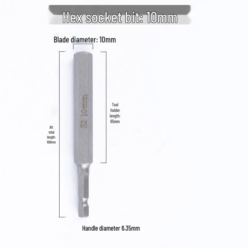 Sechskant Starke Magnetische S2 Schraubendreherbit für Handbohrmaschinen und Elektrische oder Pneumatische Schraubendreher