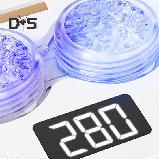 Ultrasonic Contact Lens Cleaner with 4 Timing Modes 360-degree High-Frequency Vibration USB Rechargeable Contact Lens Cleaner Machine