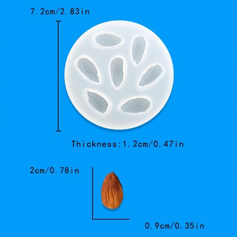 Neue 3D-Vollnüsse Cashewnüsse Mandeln Walnüsse Haselnüsse Silikonform Simulation Lebensmittel und Obst Backform