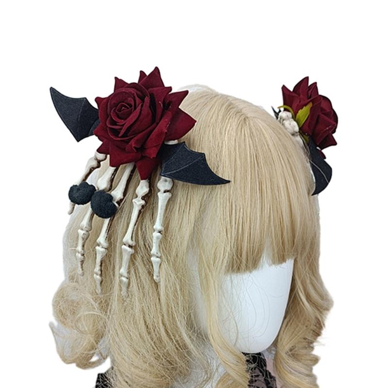 

Hair Clips Small Hairpin Bow Halloween Skull Hand Hair Barrettes Hair Clip Cute Hairpins for Women Girls Kids 1