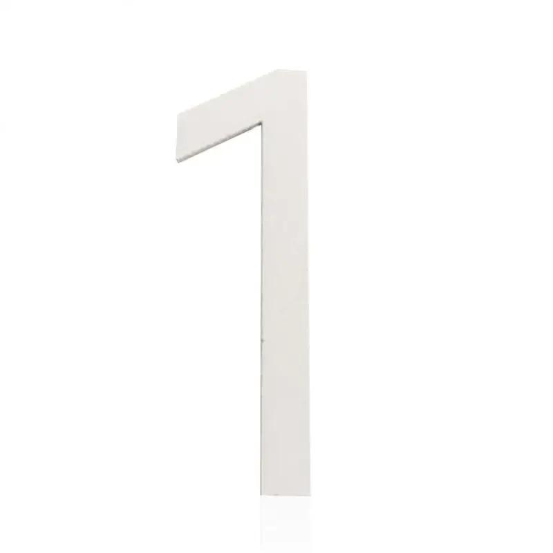 ZEXEF 3D Digits House Number Sticker Self Adhesive Door Plate Metal Sign Address Apartment Door Number Outdoor House Number