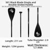 Adjustable Surfing Paddle Aluminum Alloy Water Sports Boat Paddle  for SUP Board and Kayak