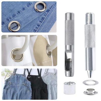 1 Set Eyelet Button Easy To Use Hole Punching Kit for Waterproof Tarpaulins Curtains Awnings Shoes Bags