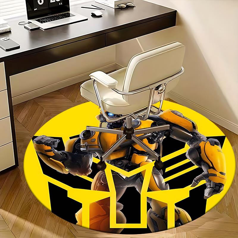 Bumblebee,Transformers Chair mat Round Rug Office carpet, Non slip, Suitable for Living Rooms, Bedrooms decor.1205142a