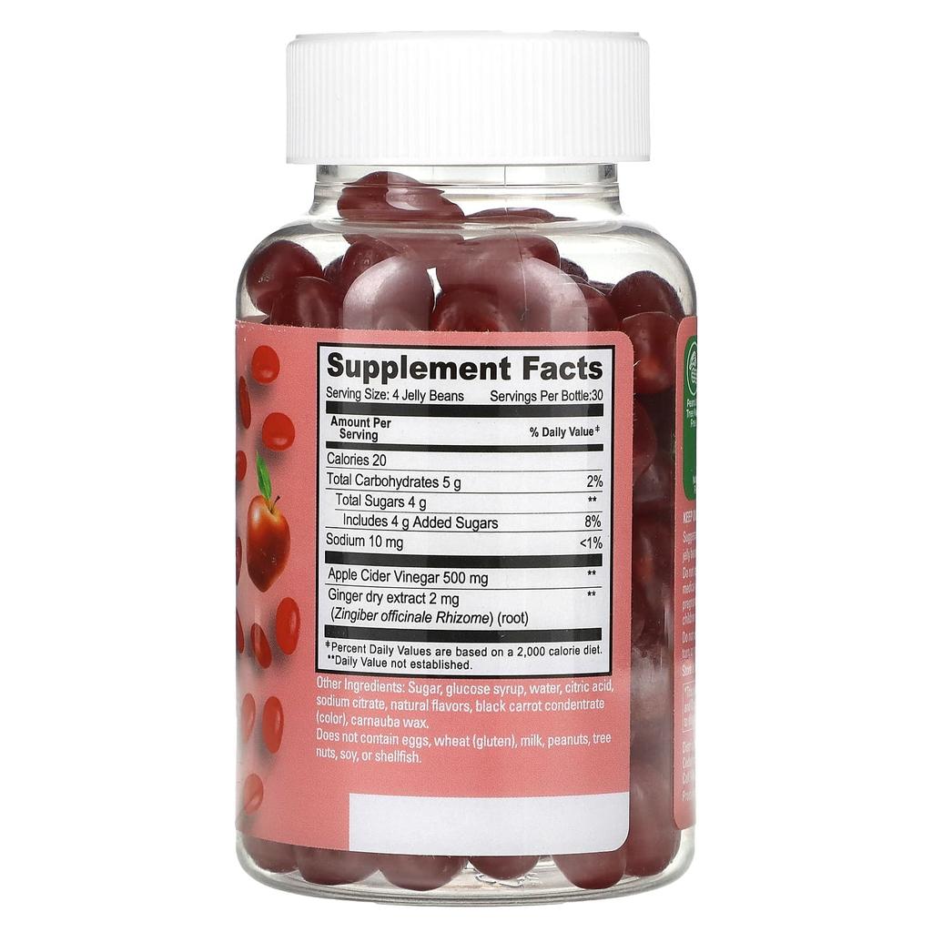 Apple Cider Vinegar Jelly Beans, Apple Blast, 120 Jelly Beans