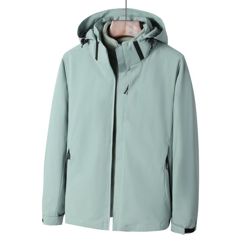 Men Women Waterproof Windproof Hiking Jacket Outdoor Climbing Coat Lightweight Breathable Fall Winter Hooded Sportwear