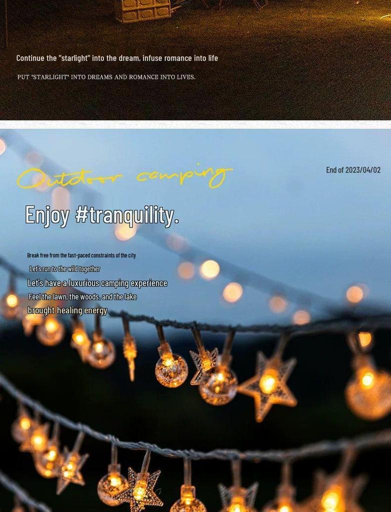 Outdoor Solar Bubble Ball Christmas Fairy String Lights for Patio and Garden