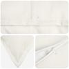 Pillowcase 2 pcs HOUTEN White 50 x 70 cm Faux Linen