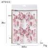3/6/10Pcs Plastic DIY Artificial Butterfly Decoration Pendant Hanging Ornament Christmas Tree Ornament New Year