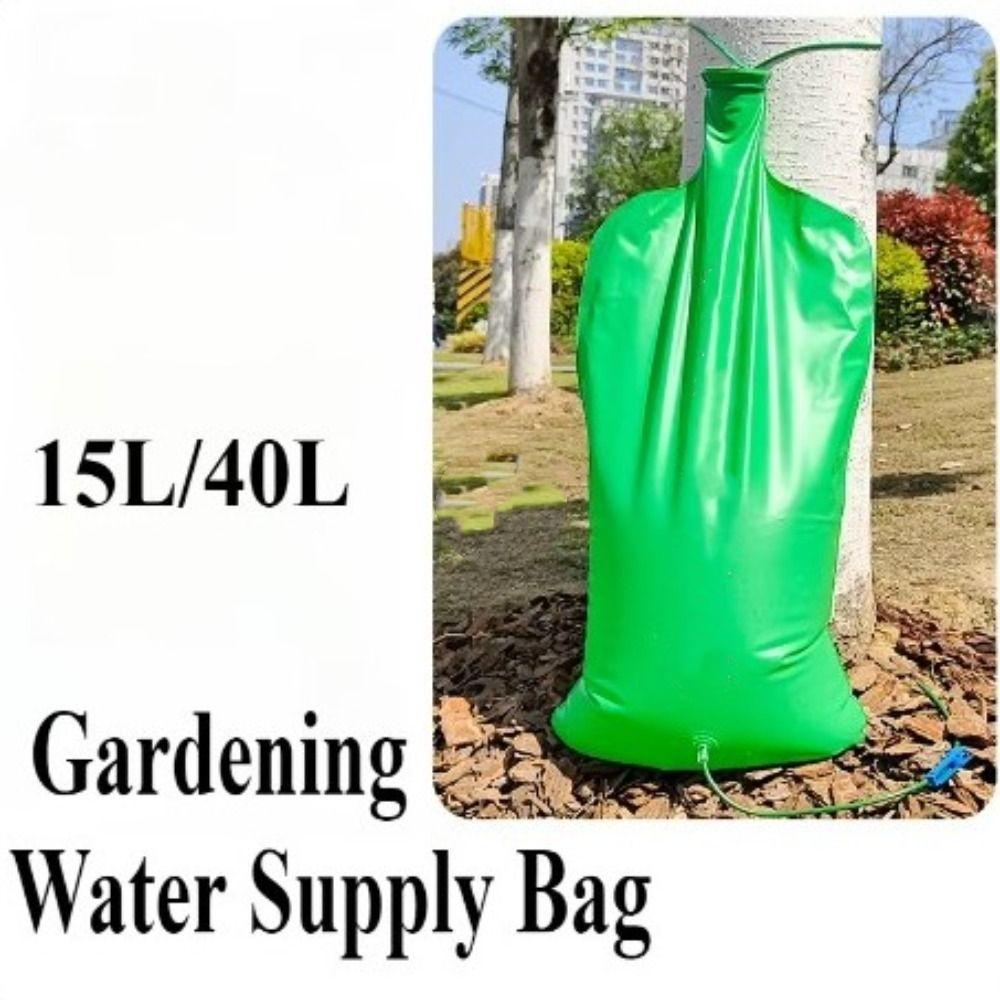 15/40L Trees Drip Irrigation Bag Reusable Water Supply Bag Plant Watering Pouch Outdoor Dripping