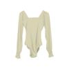 Maillot de Ballet de Manga Larga Body de Gimnasia Elástico Ropa de Baile para Mujeres Adultas Maillots de Bailarina