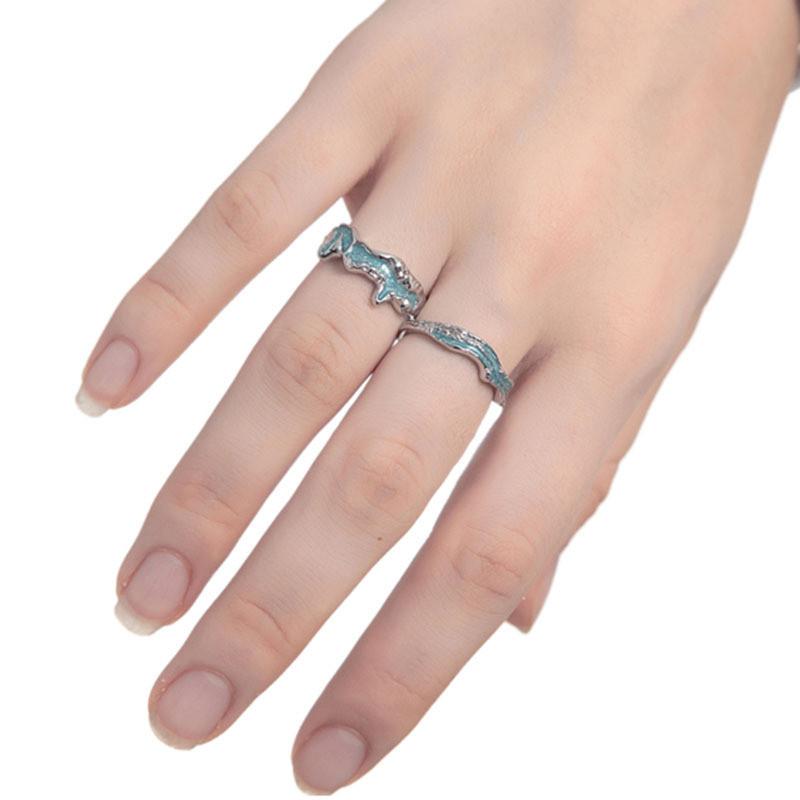 Einzigartiger Verstellbarer Offener Fingerring Für Damen Stilvolles Geometrisches Design Kupfer Modeaccessoire